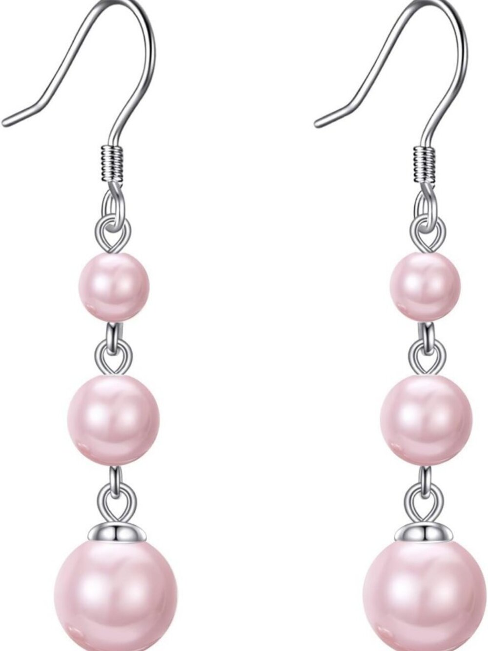 Elegant 925 Sterling Silver Pearl Dangle Earrings - Perfect Gift for Women!